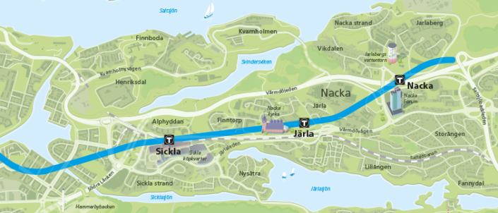 nacka tunnelbana 1